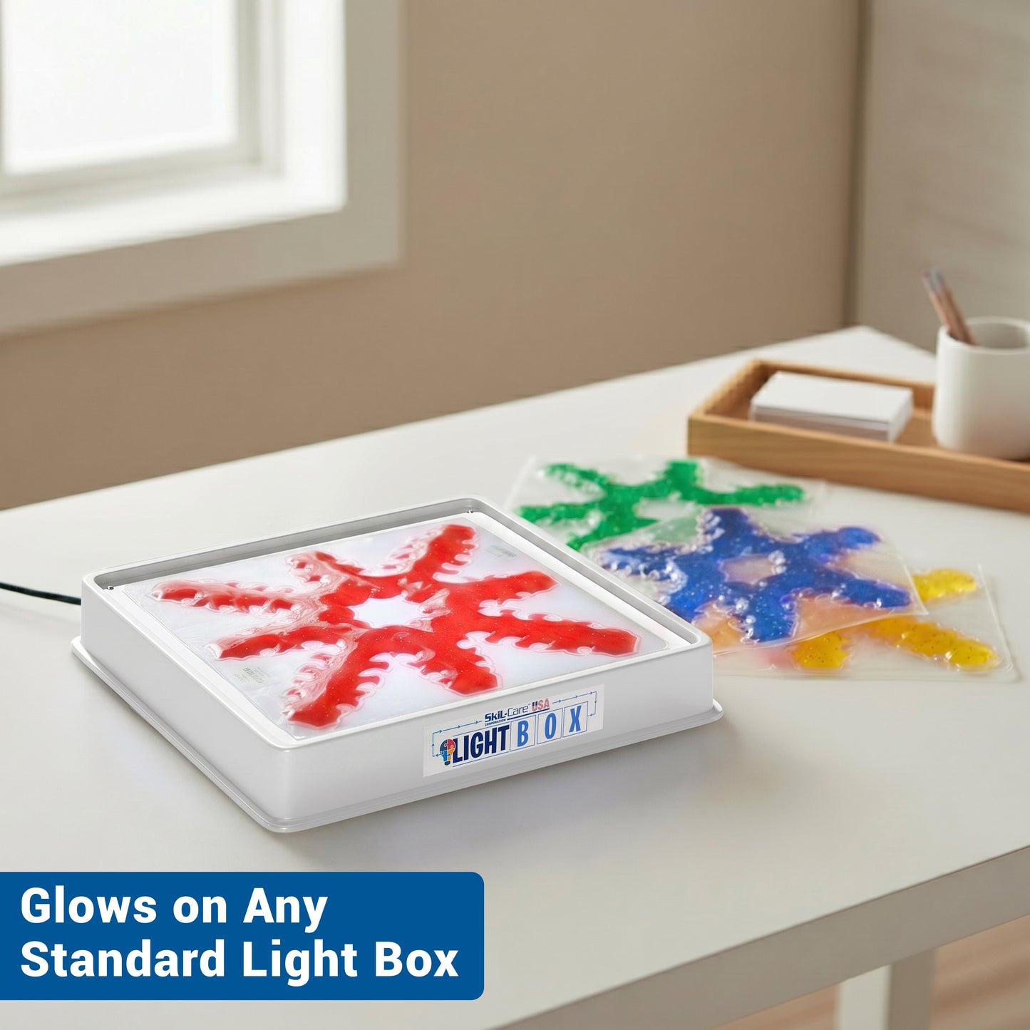 Eight Spoke Snow Flake Light Box Gel Pads